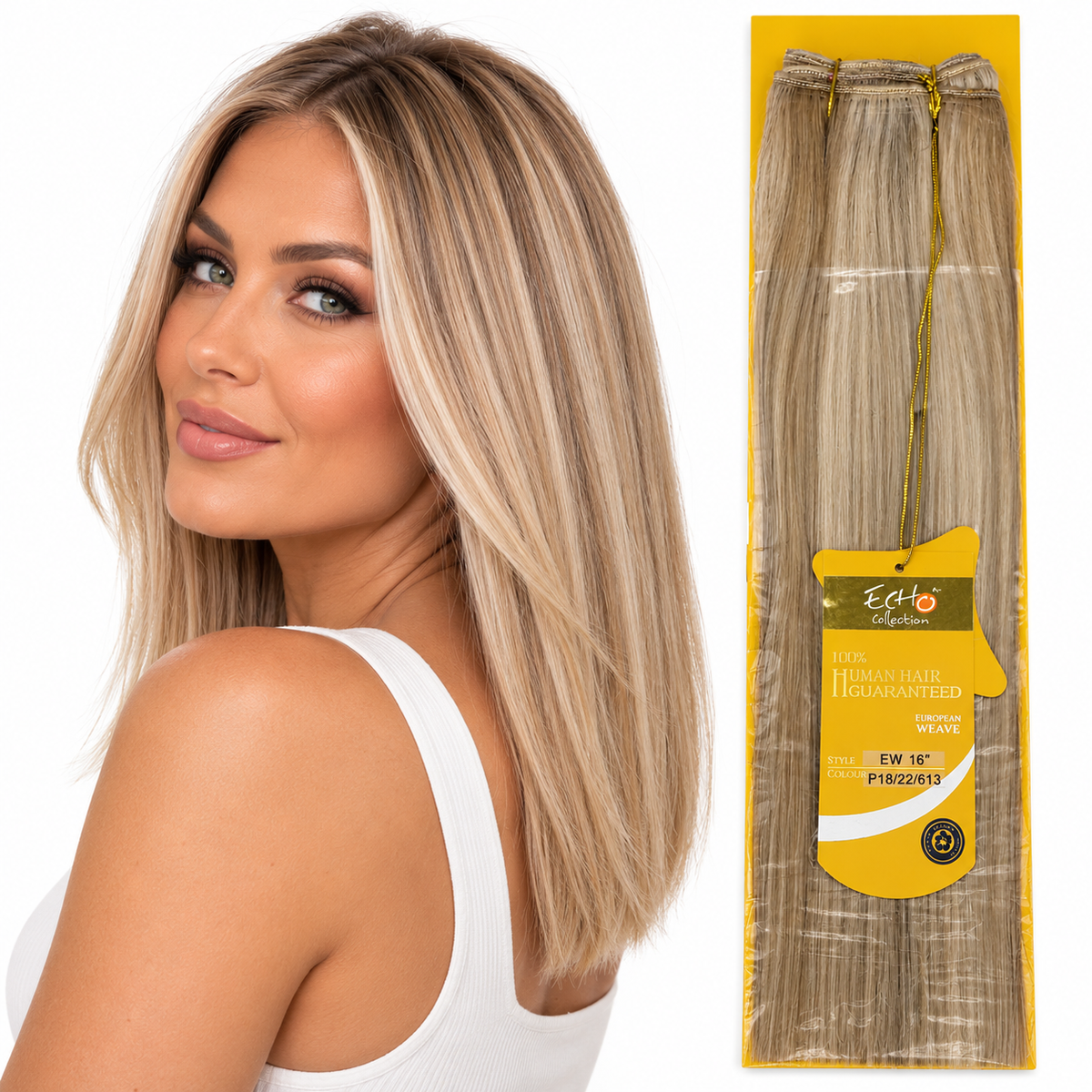 ECHO European Weft Hair Extensions Standard Lengths (8–18 inch)