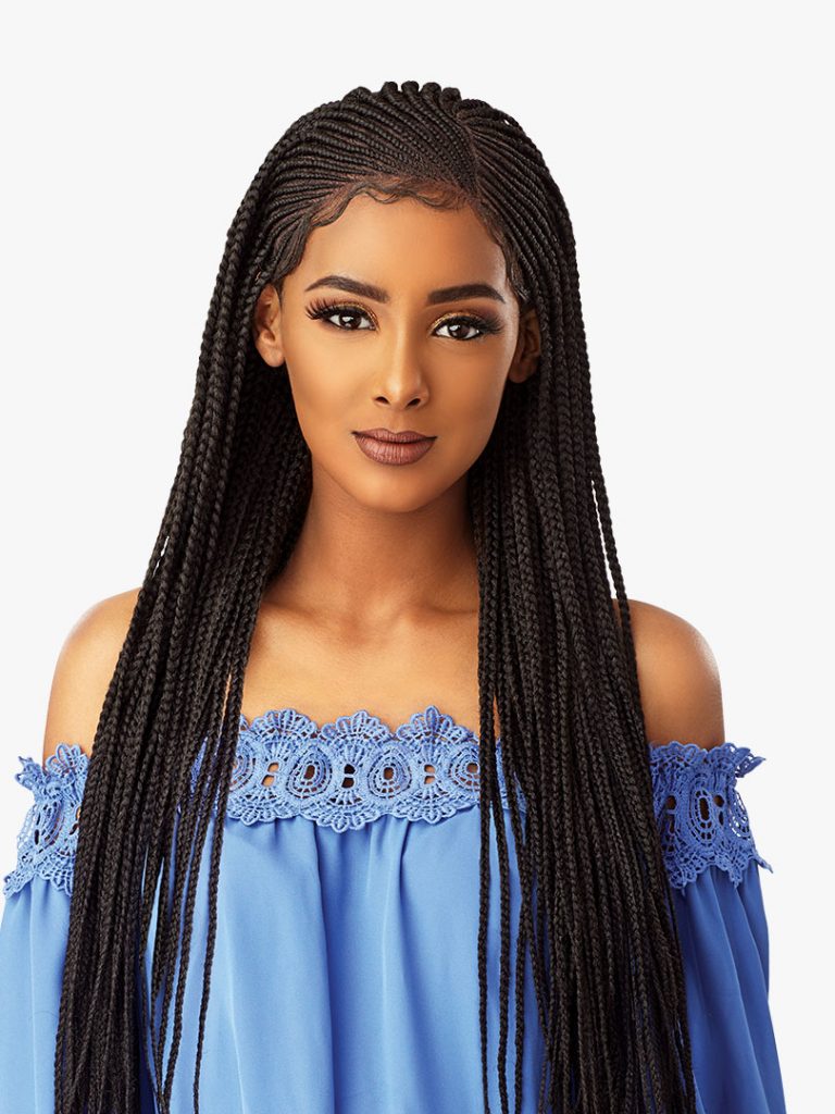 Sensationnel Cloud 9 Swiss Lace 13x5 Side Part Cornrow Wig