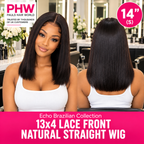 Echo Brazilian Collection 13x4 Lace Front Natural Straight Human Hair Wig