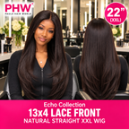 Echo Brazilian Collection 13x4 Lace Front Natural Straight Human Hair Wig