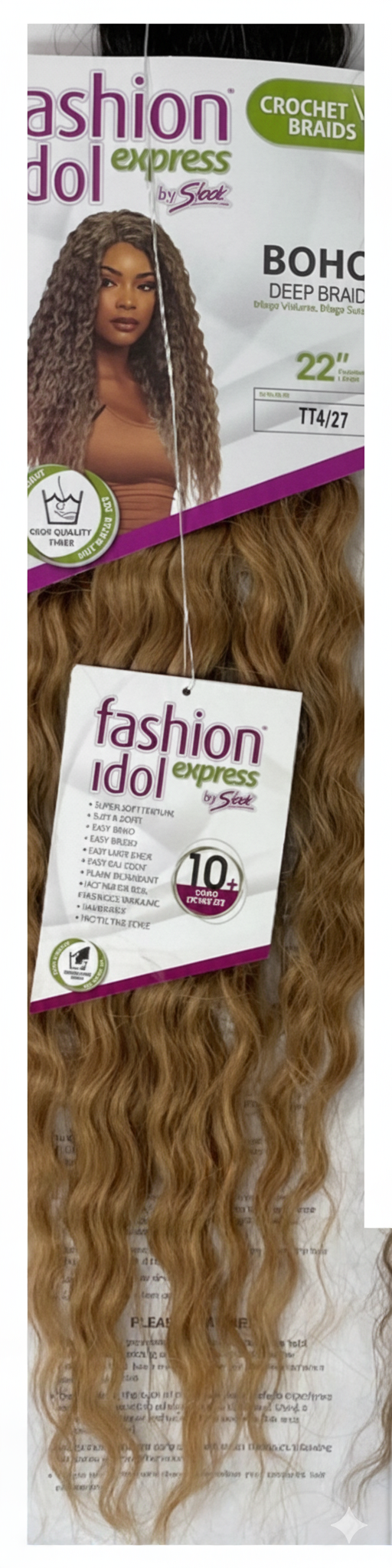 SLEEK BOHO DEEP BRAID FASHION IDOL EXPRESS SYNTHETIC WEAVE: 22”