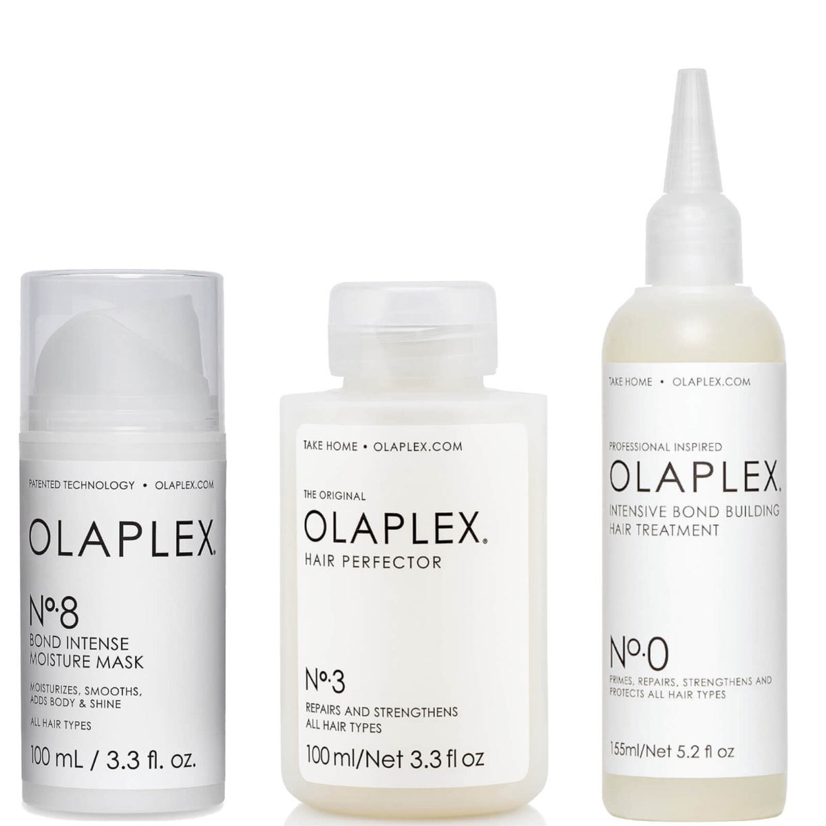 Olaplex No.0 No.3 No.8 Ultimate Repair and Hydration Bundle