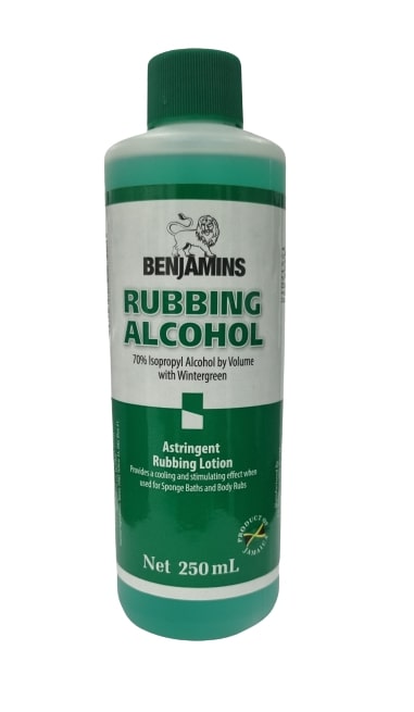 Benjamins Rubbing Alcohol with Wintergreen 250ml