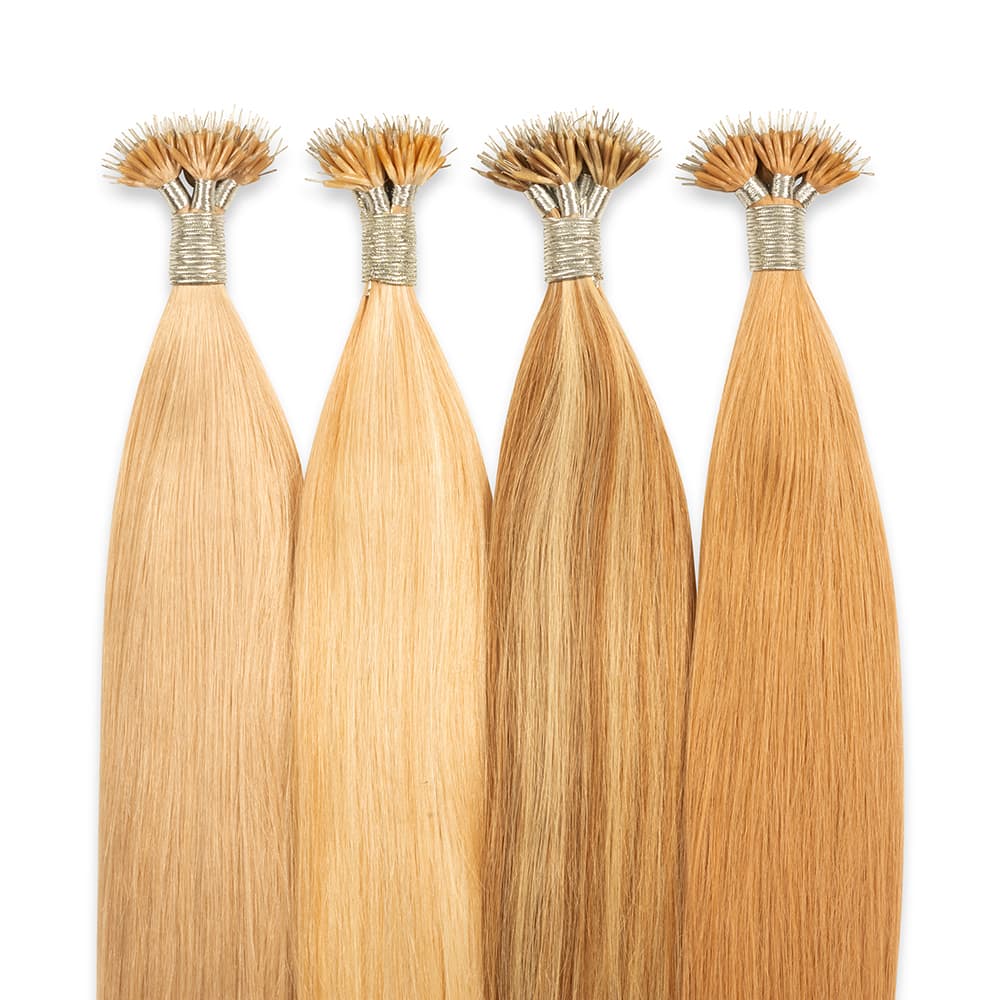 Angel Remy Nano Tip Hair Extensions - 12/14" Double Drawn