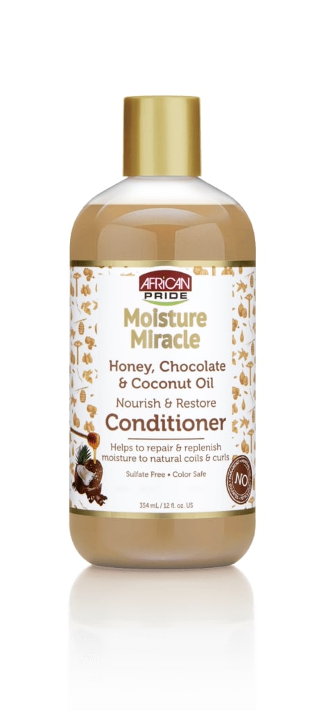 African Pride Moisture Miracle Honey, Chocolate & Coconut Oil Conditioner 473ml