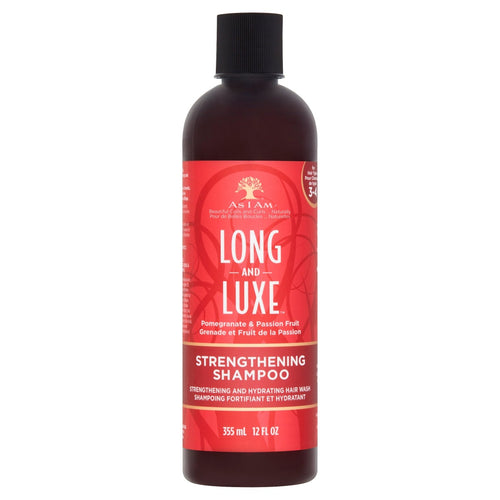 As I Am Long & Luxe Pomegranate & Passion Fruit Strengthening Shampoo 355ml