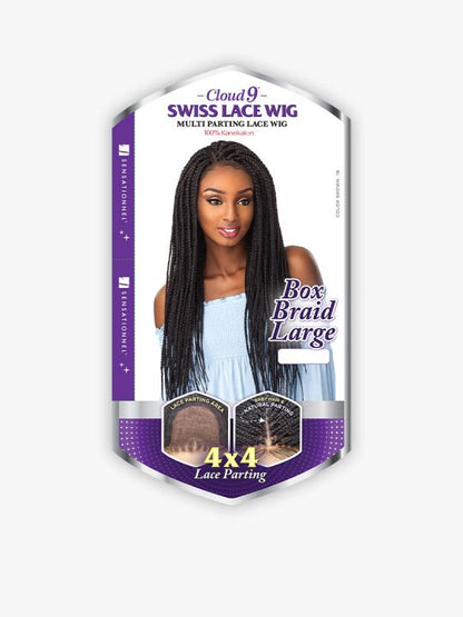 Cloud 9 Swiss Lace 4x4 Box Braid Large Wig