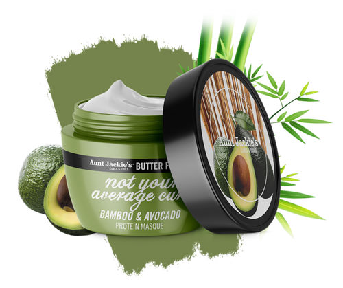 Aunt Jackie's NOT YOUR AVERAGE CURL – Bamboo & Avocado Protein Masque 227g