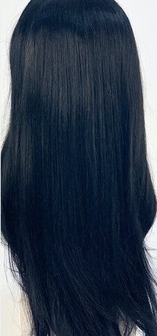 Black retailer & Blue layered lace front wig