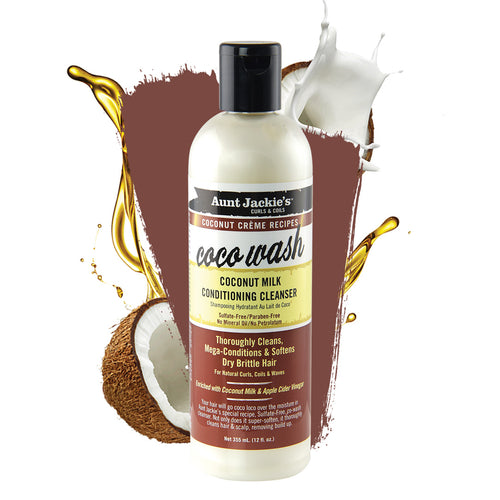 Aunt Jackie's Coco Wash Coconut Milk Conditioning Cleanser 355ml
