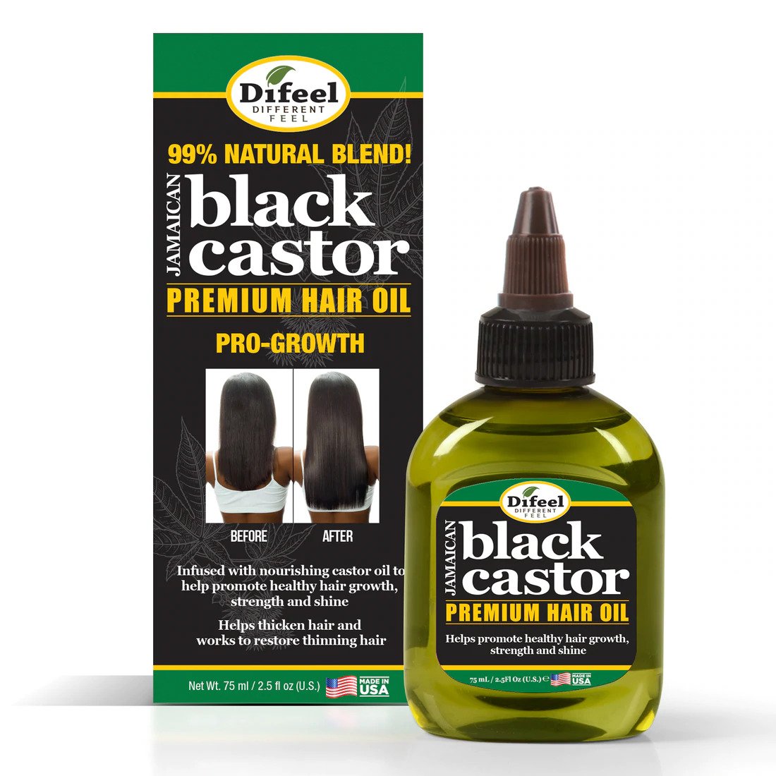 Difeel Jamaican Black Castor Premium Hair Oil 75ml