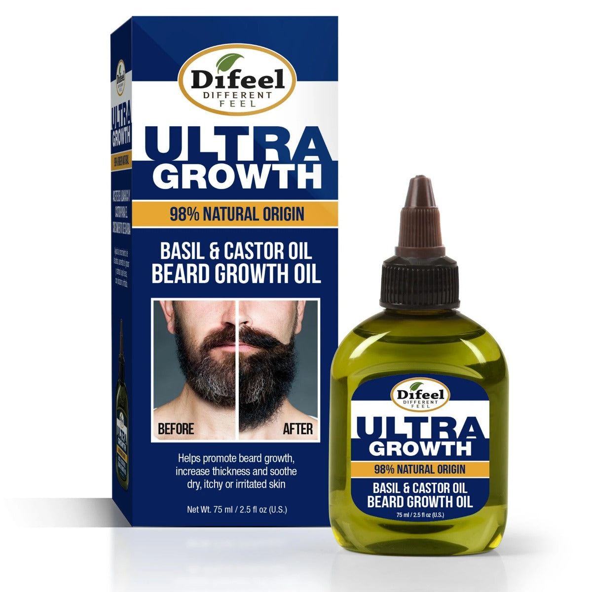 Difeel Ultra Growth Basil & Castor Beard Growth Oil 75ml