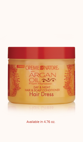 Creme Of Nature Argan Oil Day & Night Hair & Scalp Conditioner Hairdress 135g