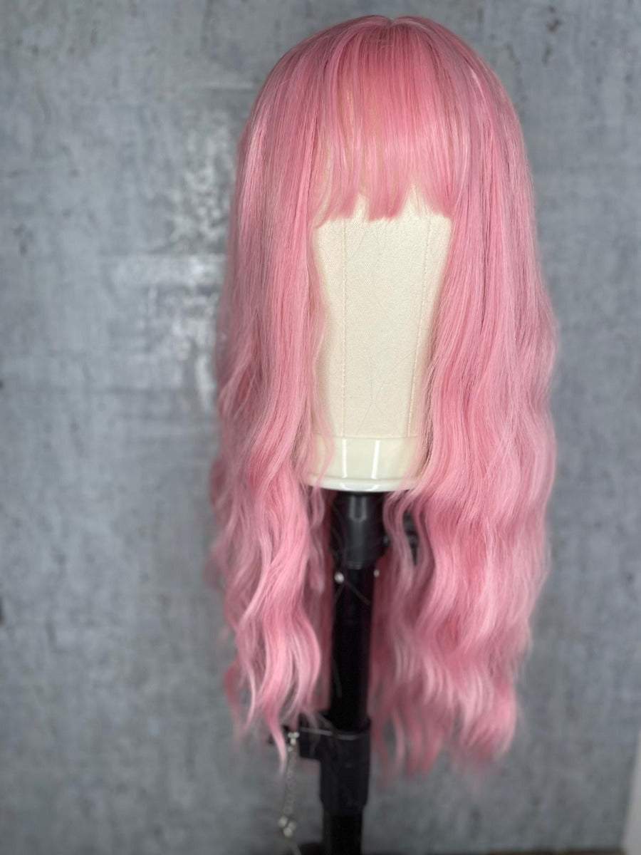 Pink Candy Floss Synthetic Wig