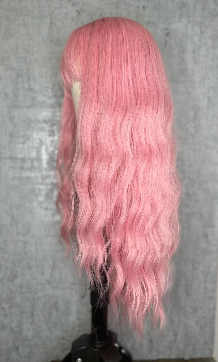 Pink Candy Floss Synthetic Wig