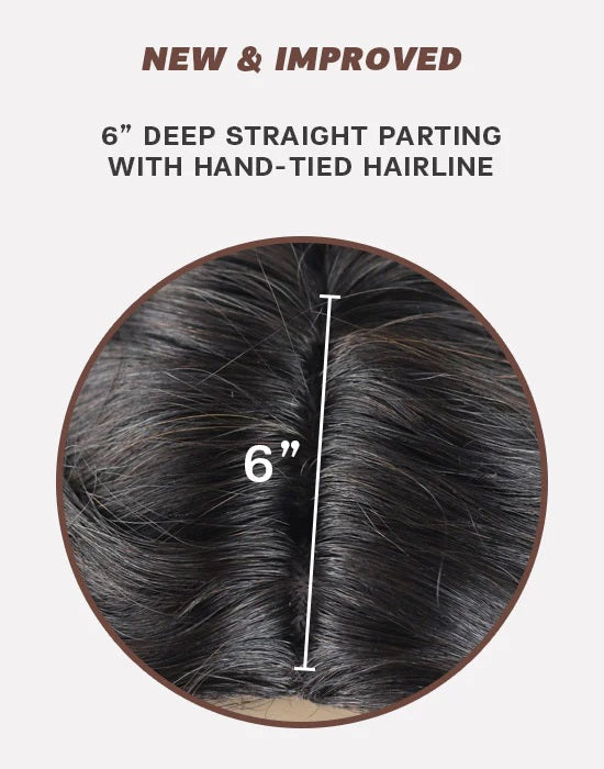 The Feme Collection Virgin Brazilian 6" Part Loose Deep Wig