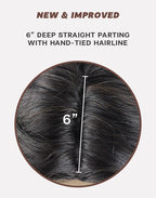 The Feme Collection Virgin Brazilian 6" Part Loose Deep Wig