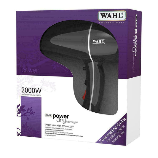 Wahl Powerdry 2000W Professional Hair Dryer - Black