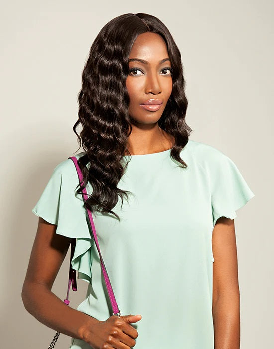 The Feme Collection Virgin Brazilian 6" Part Loose Deep Wig